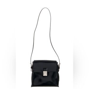 Black Leather Crossbody Bag